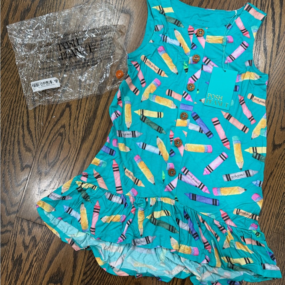 Colorful Crayon posh peanut back to school Dress